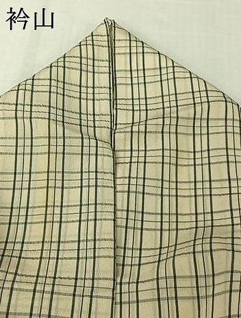 平和屋着物*夏物 紗紬 格子 正絹 逸品 AABL0479jh