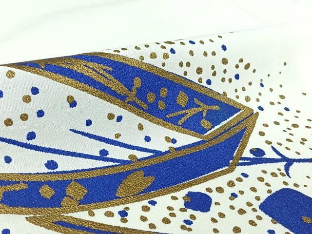 平和屋着物▽訪問着 単衣 鬘帯吹き寄せ文 金彩 洗える着物 AABL0484jh