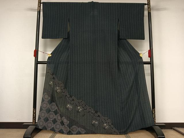平和屋着物▽訪問着 単衣 正倉院花文 洗える着物 AABL0505jh