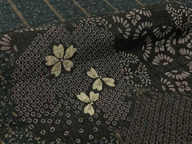 平和屋着物▽訪問着 単衣 正倉院花文 洗える着物 AABL0505jh