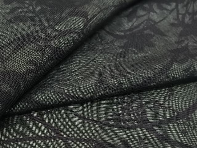 平和屋着物▽道中着 無双 紗袷 紗×紗 スリーシーズン 春夏秋 塵除け 草花文 正絹 逸品 AABL0516jh