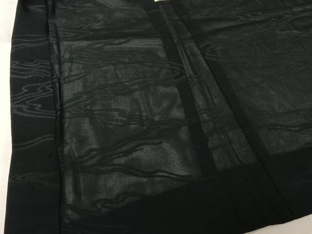 平和屋着物▽羽織 スリーシーズン 春夏秋 塵除け 流水文 黒地 正絹 逸品 AABL0526jh
