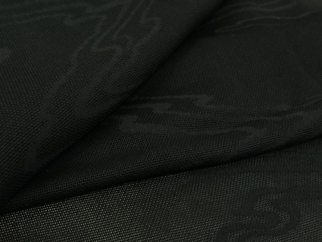 平和屋着物▽羽織 スリーシーズン 春夏秋 塵除け 流水文 黒地 正絹 逸品 AABL0526jh