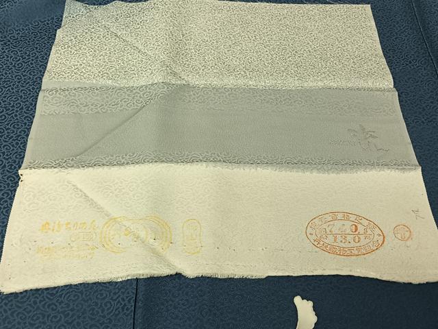平和屋着物▽斎藤良樹 訪問着 単衣 舞花文 金彩 反端付き 正絹 逸品 AABL0529jh
