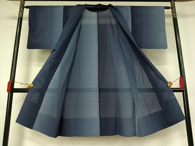 平和屋着物▽道中着 スリーシーズン 春夏秋 塵除け 霞文 暈し染め 正絹 逸品 AABL0534jh