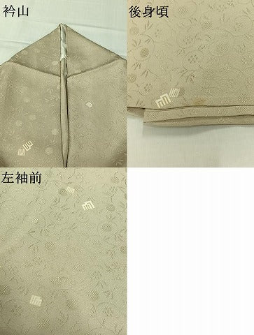 平和屋着物▽上質な小紋 単衣 源氏香 金彩 正絹 逸品 AABL0536jh