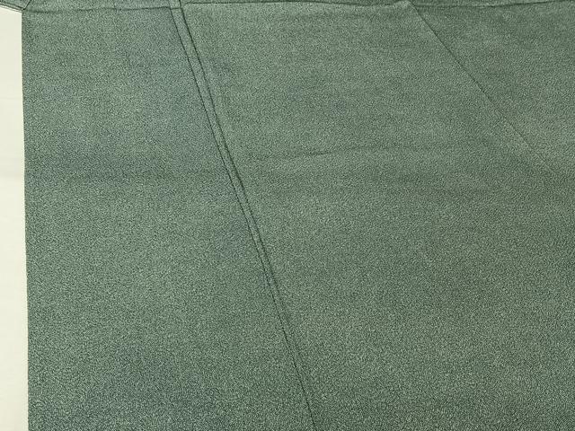 平和屋着物▽清水峯州 江戸小紋 単衣 極小鮫小紋柄 反端付き 正絹 逸品 AABL0537jh