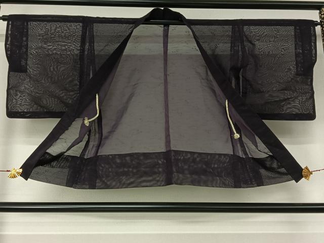 平和屋着物▽羽織 スリーシーズン 春夏秋 塵除け 芝文 正絹 逸品 AABL0553jh