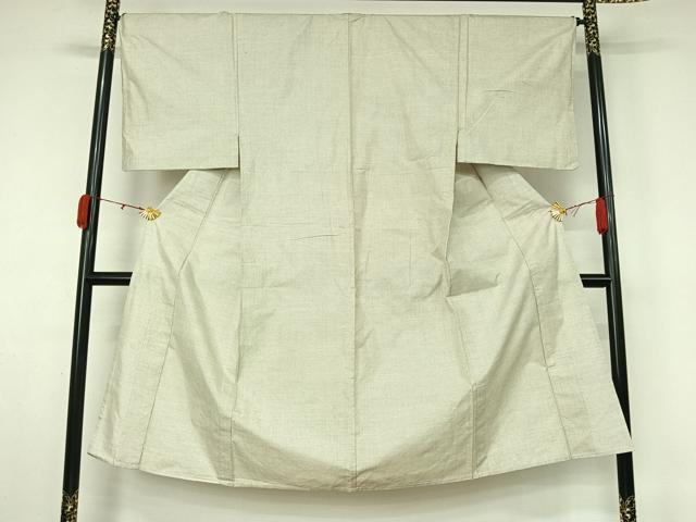 平和屋着物▽男性 本場大島紬 白大島 単衣 7マルキ 正絹 逸品 AABL0560jh