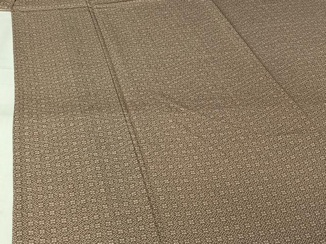 平和屋着物▽上質な小紋 単衣 花菱文 正絹 逸品 AABL0561jh