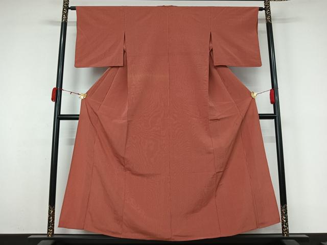 平和屋着物▽上質な小紋 単衣 縞 正絹 逸品 AABL0564jh