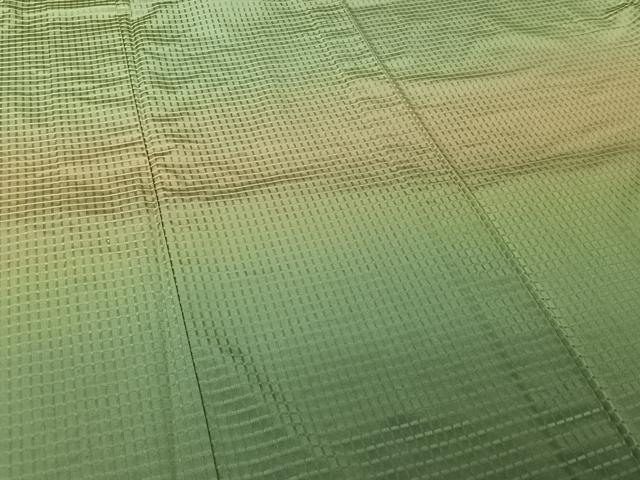 平和屋着物▽訪問着 お召 単衣 霞文 暈し染め 正絹 逸品 AABL0572jh