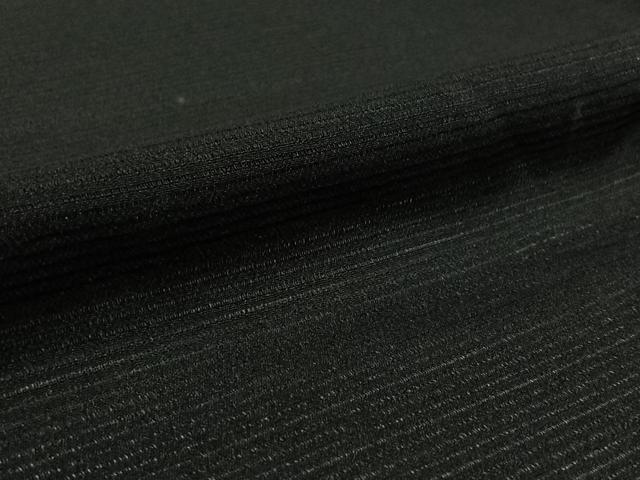 平和屋着物▽黒紋付 羽織 スリーシーズン 春夏秋 塵除け 正絹 逸品 AABL0576jh