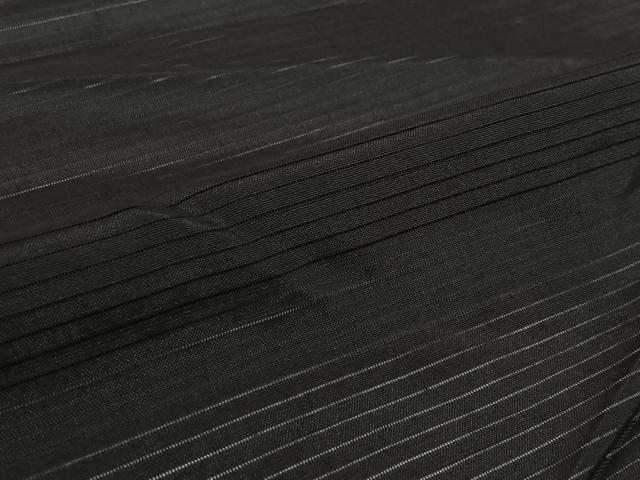 平和屋着物▽男性 羽織 スリーシーズン 春夏秋 塵除け 黒地 ロング丈 正絹 逸品 AABL0585jh