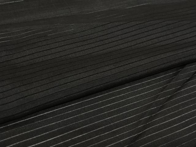 平和屋着物▽男性 羽織 スリーシーズン 春夏秋 塵除け 黒地 ロング丈 正絹 逸品 AABL0585jh