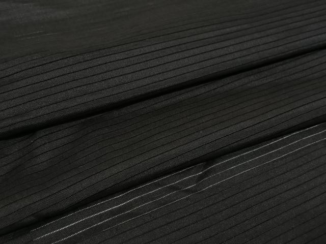 平和屋着物▽男性 羽織 スリーシーズン 春夏秋 塵除け 黒地 ロング丈 正絹 逸品 AABL0585jh