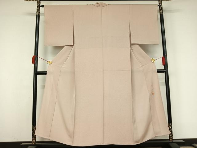 平和屋着物▽伝統工芸士 山本富男 小紋 単衣 霞文 天目暈し 正絹 逸品 AABL0590jh