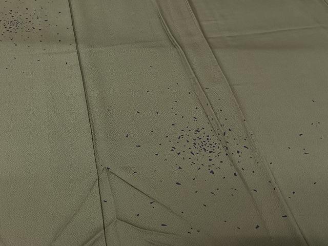 平和屋着物▽京都の老舗呉服メーカー ODASHO 小田章 小紋 単衣 霞文 正絹 逸品 AABL0593jh
