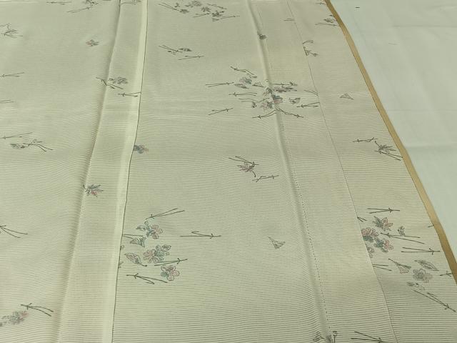 平和屋着物▽訪問着 無双 紗袷 紗×絽 手描き 吹き寄せ文 暈し染め 正絹 逸品 AABL0594jh
