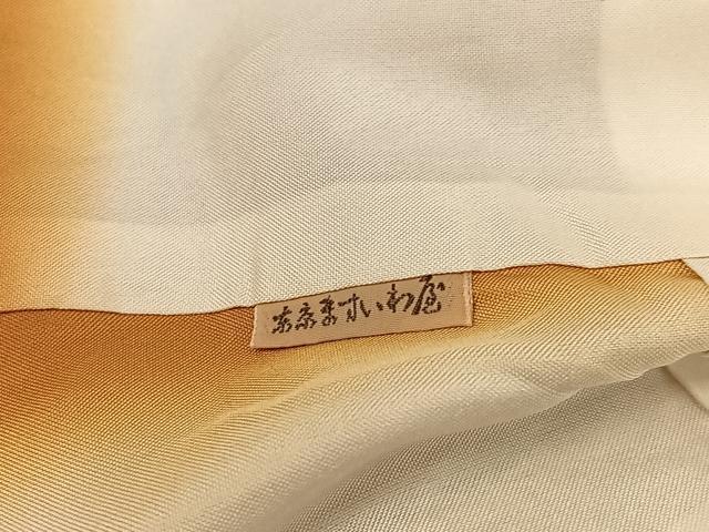平和屋着物●本場結城紬 重要無形文化財 100亀甲 人物文 ますいわ屋扱い 証紙付き 正絹 逸品 AABL0608ph