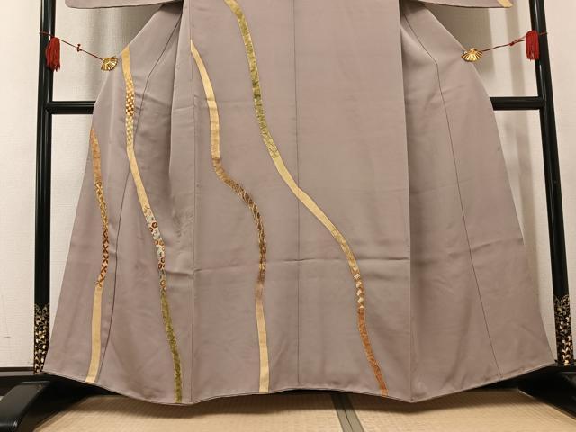 平和屋着物●訪問着 刺繍 吉祥文 金彩 正絹 逸品 AABL0609ph
