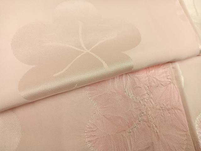 平和屋着物●振袖用長襦袢 袷 絞り 梅 正絹 逸品 AABL0624ph