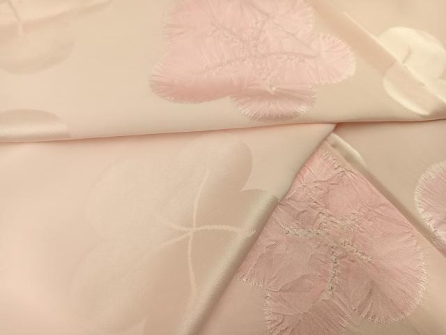 平和屋着物●振袖用長襦袢 袷 絞り 梅 正絹 逸品 AABL0624ph