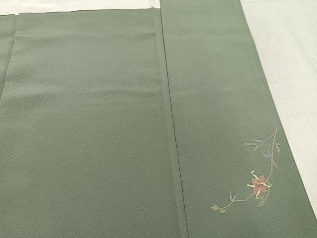 平和屋着物●訪問着 作家物 枝花文 暈し染め 金彩 正絹 逸品 AABL0633ph