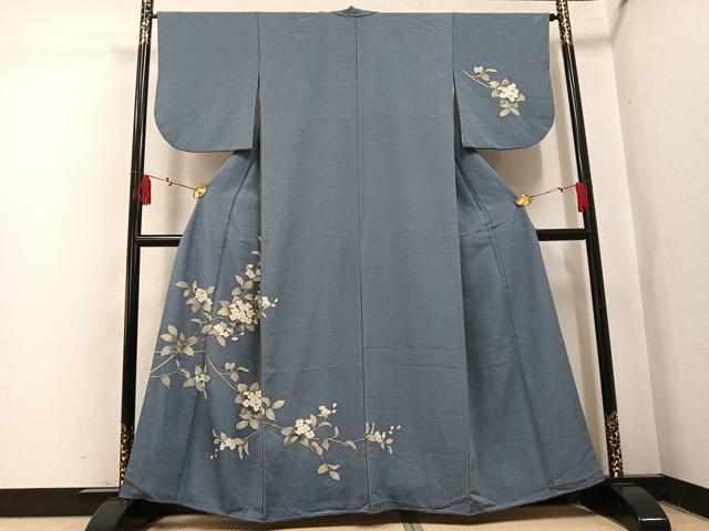平和屋着物●訪問着 作家物 紫陽花 金彩 正絹 逸品 AABL0662ph