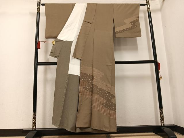 平和屋着物●訪問着 寺山存男 玩具文 正絹 逸品 AABL0667ph