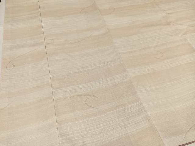 平和屋着物●上質な小紋 横段文 正絹 逸品 AABL0673ph