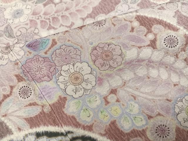 平和屋着物●訪問着 辻が花 雪輪文 暈し染め 正絹 逸品 未使用 AABL0677ph