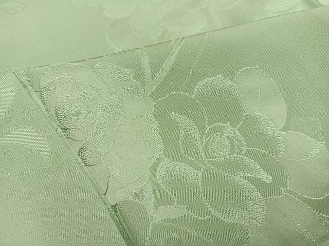 平和屋着物●上質な色無地 花地紋 裏葉柳色 正絹 逸品 未使用 AABL0681ph