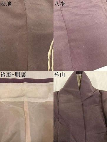 平和屋着物●色留訪問着 雪持ち枝垂れ柳 鬼しぼ縮緬 正絹 逸品 AABL0682ph