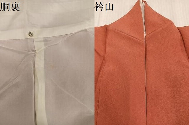 平和屋着物●上質な色無地 東雲色 正絹 逸品 AABL0693ph