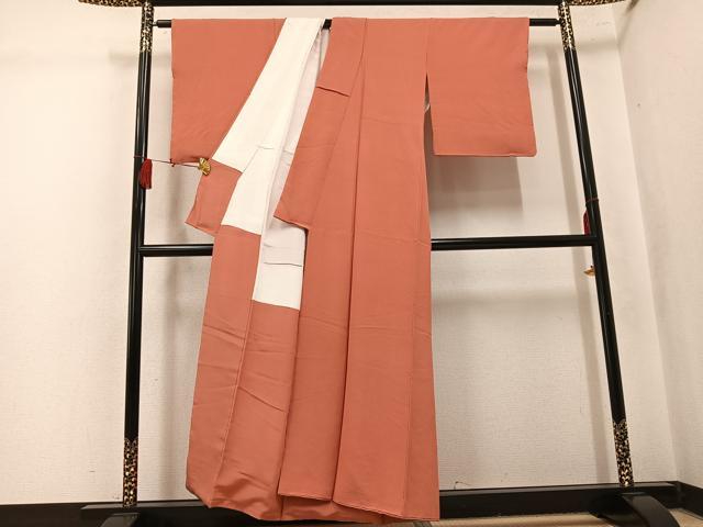 平和屋着物●上質な色無地 東雲色 正絹 逸品 AABL0693ph