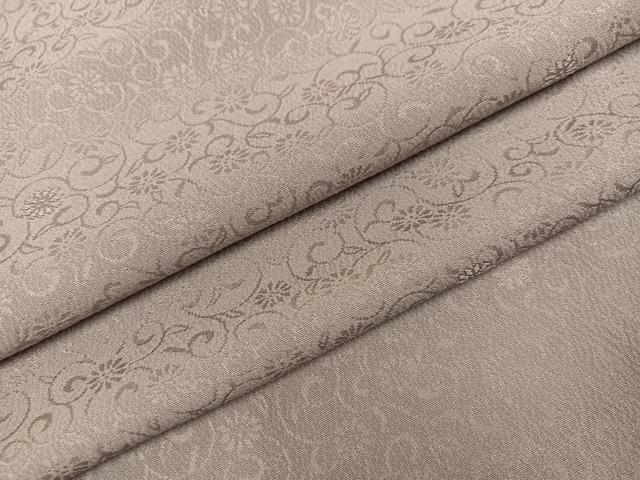 平和屋着物●上質な色無地 花唐草地紋 鳩羽鼠色 正絹 逸品 未使用 AABL0709ph
