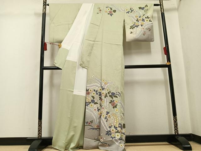 平和屋着物●訪問着 辻が花 絞り 暈し染め 正絹 逸品 AABL0723ph