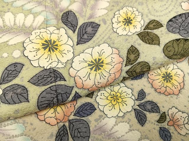 平和屋着物●訪問着 辻が花 絞り 暈し染め 正絹 逸品 AABL0723ph