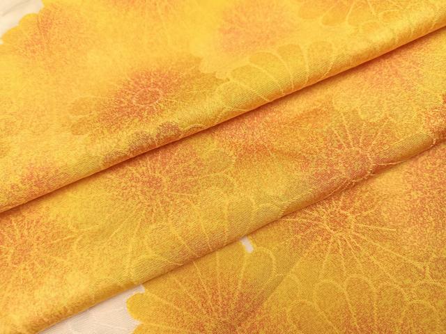 平和屋着物●上質な小紋 地紋起こし 花尽くし 正絹 逸品 AABL0725ph
