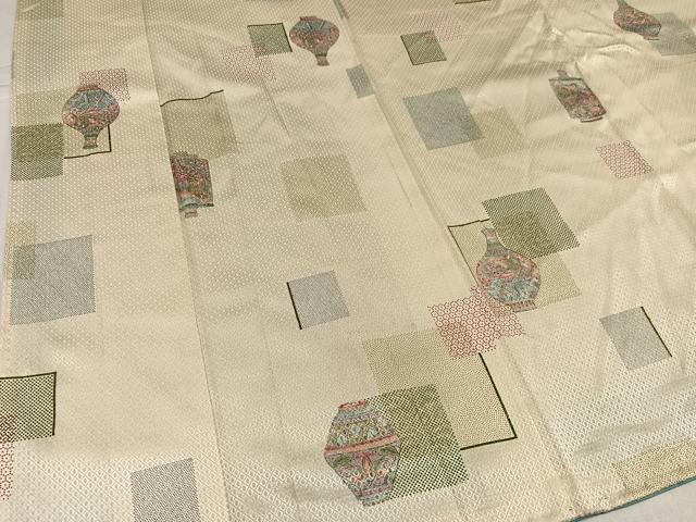 平和屋着物●上質な小紋 陶器 正絹 逸品 AABL0727ph
