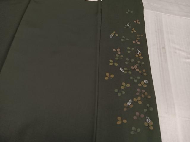平和屋着物●訪問着 刺繍 草花文 暈し染め 金糸 正絹 逸品 AABL0730ph