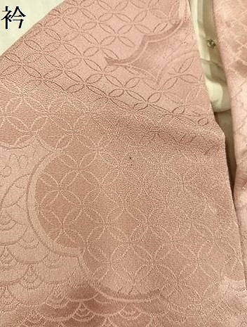 平和屋着物●上質な色無地 雲重ね吉祥地紋 虹色 正絹 逸品 AABL0734ph