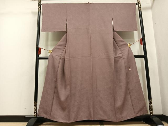 平和屋着物●伝統工芸師 服部光擴 江戸小紋 草木染 鮫小紋柄 正絹 逸品 未使用 AABL0736ph
