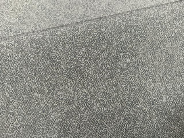 平和屋着物●伝統工芸士 廣瀬雄望 江戸小紋 花唐草文 正絹 逸品 AABL0743ph