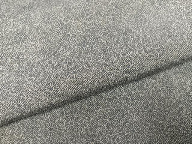 平和屋着物●伝統工芸士 廣瀬雄望 江戸小紋 花唐草文 正絹 逸品 AABL0743ph