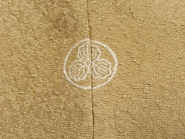 平和屋着物●上質な色無地 榛色 正絹 逸品 AABL0751ph