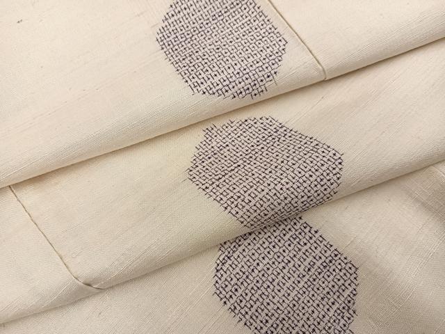 平和屋着物●結城紬 100亀甲 飛び亀甲 亀甲文 正絹 逸品 AABL0755ph