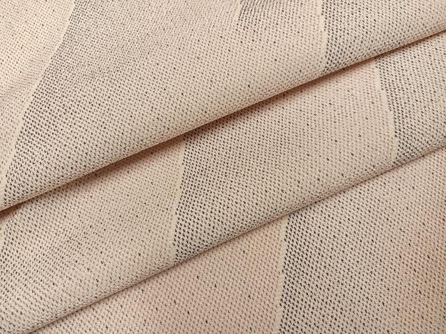平和屋着物●本塩沢 斜縞 正絹 逸品 未使用 AABL0756ph
