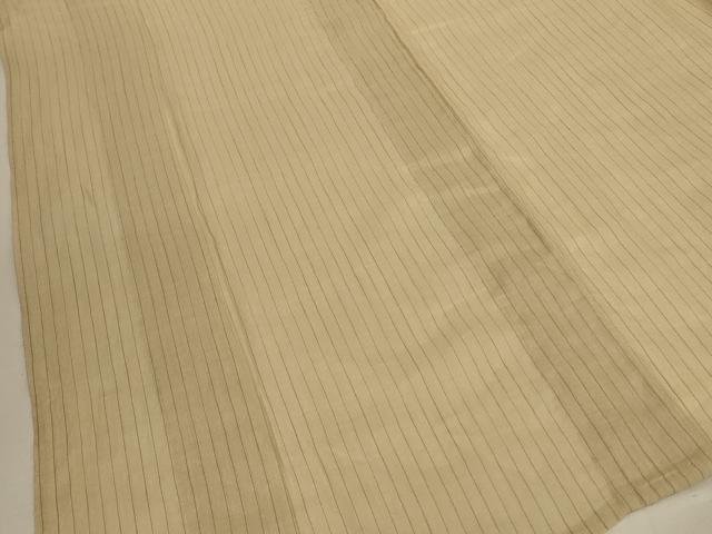 平和屋着物*夏物 本場小千谷ちぢみ 縞 麻 逸品 AABL0765jd